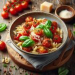 English Vegetable Pasta (Red Sauce)