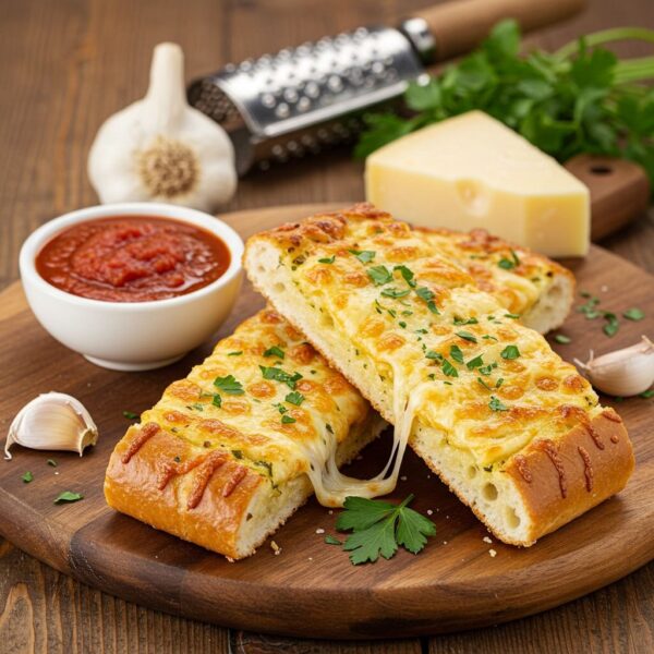 Spicy Cheese Garlic Bread